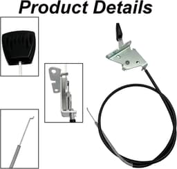 Vervangingsgaskabel voor grasmaaier - Buitengewone buigsterkte - Precisielengte - Voor efficiënte werking - m-winkel — thumbnail 2