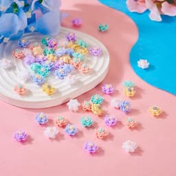 120 stuks Bloemen Cabochons van Hars | Flatback Versieringen voor DIY Scrapbooking en Nail Art | Sieraden Maken - Bloemen Decoratie — thumbnail 5
