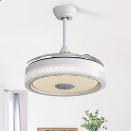 Merdoo plafondventilator met LED verlichting - Ø 107 cm - wit - afstandsbediening - DC motor - 6 snelheden — thumbnail 5