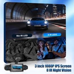 360° Dashcam voor Auto - HD 1080p - 4-camera Systeem - Nachtzicht met IR-leds - Voor Alle Voertuigen — thumbnail 4