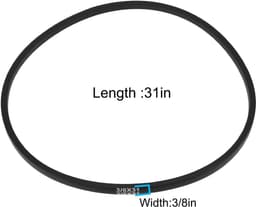 SnelShoppen - V-snaar 573810 voor Maaiers - 3/8x81 Inch - Compatibel met Zelfrijdende Grasmaaier - 78.8 cm - Krachtige Aandrijving voor Efficiënt Maai — thumbnail 3