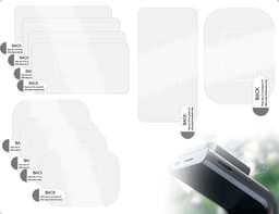 SnelShoppen - Pack van 8 Stickers voor Dashcam, Transparante Hechtingspads voor Voorruiten, Antistatische Folies voor Auto's — thumbnail 1