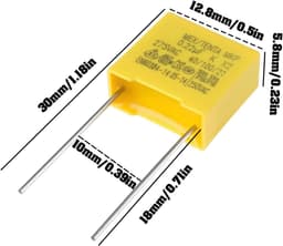 SnelShoppen - 4Pcs Capacitor voor Grasmaaier, 0.22uf, Geschikt voor Flymo Grasmaaiers, Voor Eenvoudige Start en Bediening, Tuinaccessoires — thumbnail 3
