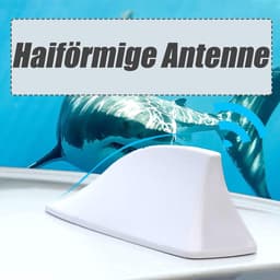 Store_8 - Shark Fin Antenne - AM/FM Radio - Waterdichte Rubber Coating - Wit - Universele Antenne - Geschikt voor Auto - Kleur Wit — thumbnail 4