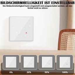 Slimme Thermostaat Vloerverwarming, Water- en Gasboiler met Touchscreen – Wifi Thermostaat met App Bediening & Programmeerbare Instellingen – LCD Touchscreen Thermostaat | Eenvoudige Opbouwmontage & Energiezuinig — thumbnail 5
