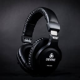 Over-ear koptelefoon - incl. kabels, adapter en case - Zwart Devine 4000 — thumbnail 2