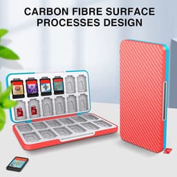 BOTC 24 Slots Game card case - spel hoesje - beschermhoes - micro SD kaart houder - Silicone Slots - Blauw — thumbnail 3