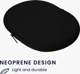 kwmobile hoes geschikt voor Sony WH-1000XM4 / WH-1000XM3 / Jabra Evolve 20 - 21,5 x 16 cm - Beschermhoes voor headset in zwart - Van neopreen — thumbnail 5