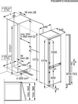 AEG TSC5S181ES - Inbouw koel-vriescombinatie — thumbnail 3