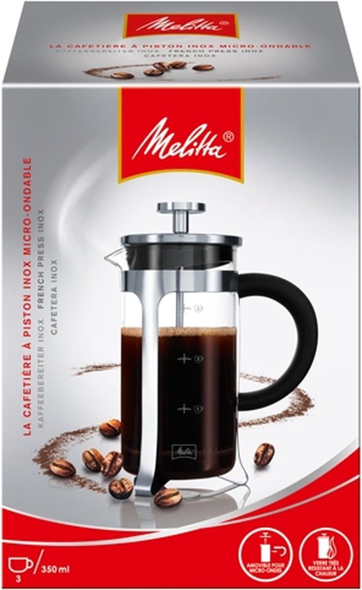 MELITTA - KOFFIEZET MET DRUKSYSTEEM PREMIUM 3CUPS - 20092023 — afbeelding 1