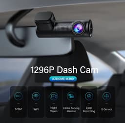 Azdome M300 1296P dashcam voor auto - Full HD - Wifi - Nachtzicht - G-Sensor - Loop recording- 2024 model — thumbnail 3