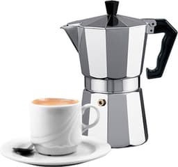 Alessandro Percolator Italiaans koffiezetapparaat - 2 kopjes - Aluminium - zilver - 90 ml - Koffiezetter — thumbnail 2
