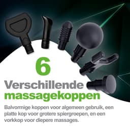 AirLux Massage Gun - Massage Apparaat - Massage Pistool - Professioneel en krachtig Massage Pistool - 30 Standen - Massage Pistool - Incl. 6 Opzetstukken en KofferAie — thumbnail 4