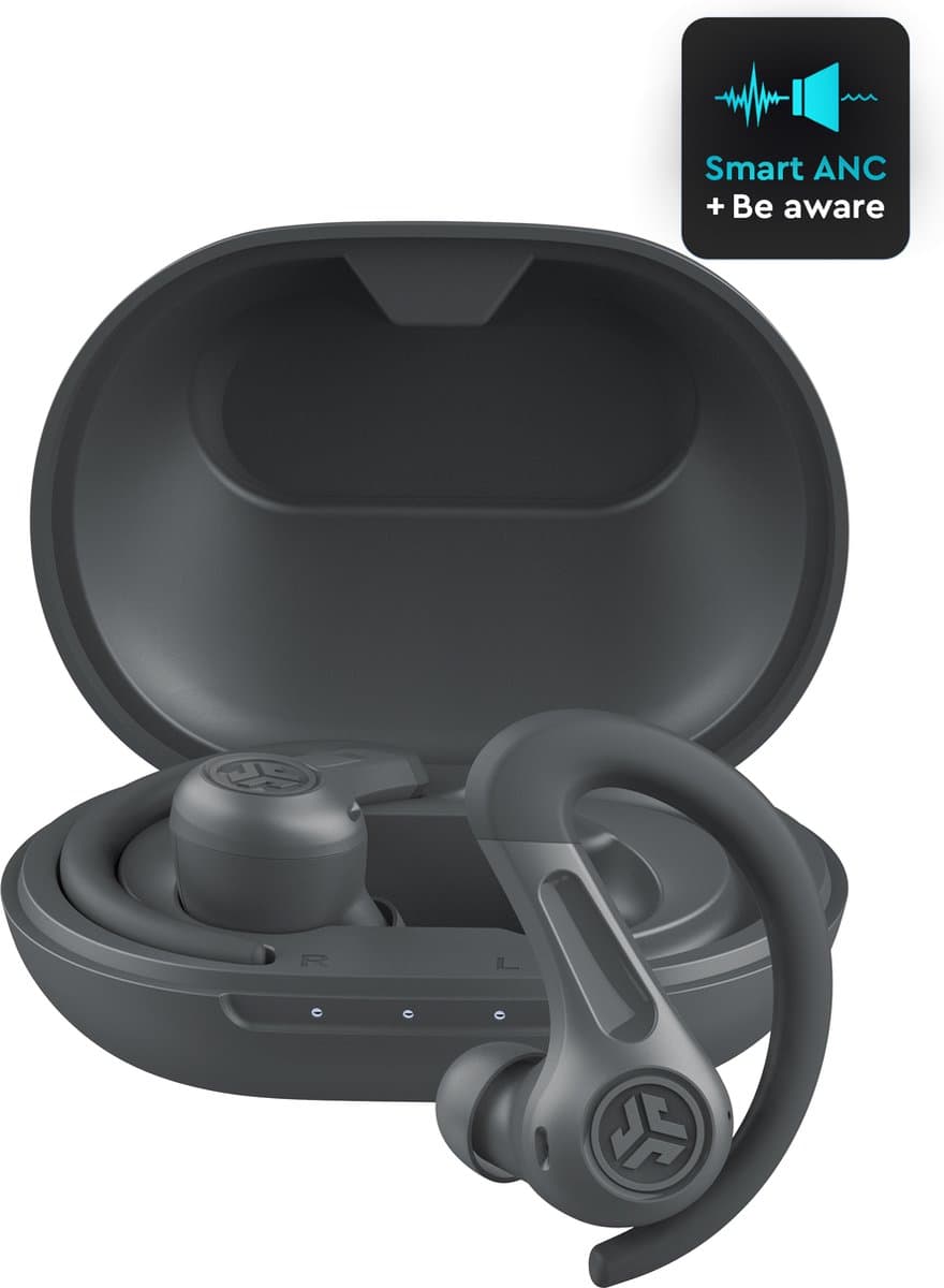 JLAB Jbuds Sport ANC 4 In-ear Draadloze sport-oordopjes met Noise-cancelling Zwart — afbeelding 1