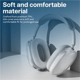 Beschermhoes voor AirPods Max Hoofdtelefoons van MMOBIEL – Transparant Zacht TPU Oorschelpen Beschermhoes – Anti-Kras Beschermende Cover - Transparant — thumbnail 2