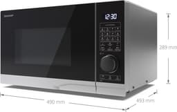 Sharp YC-PC254AE-S magnetron met grill en hetelucht functie — thumbnail 5