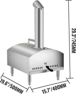 Bolt Edge Pizza Oven - Steenoven - Houtgestookt - Inclusief pizzasteen en spatel — thumbnail 2
