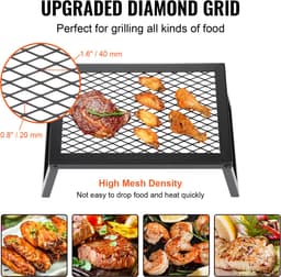 VEVOR BBQ Gills Houtskoolgrill Vouwgrill 458 x 305 x 205 Mm Tafelgrill Afzonderlijk Reisgrill 6 Kg Laadvermogen Outdoor Opvouwbare Picknickgrill — thumbnail 5