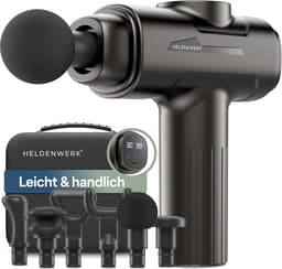 Massagepistool met 6 massagekoppen en 30 snelheden - Spiermassageapparaat met USB-C en LCD touchscreen — thumbnail 1