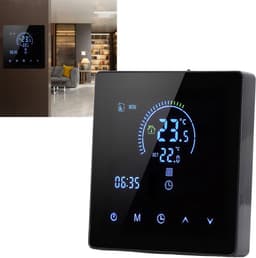 Digitale Thermostaat - Slimme Regelaar - Vloerverwarming Instellen - Programmeerbare Schema's - 86 mm - Zwart — thumbnail 5