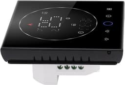 Slimme Thermostaat - Wifi Thermostaat - Energie Besparen - Programmeerbare Instellingen - 86mm Inbouwdoos - Zwart — thumbnail 1