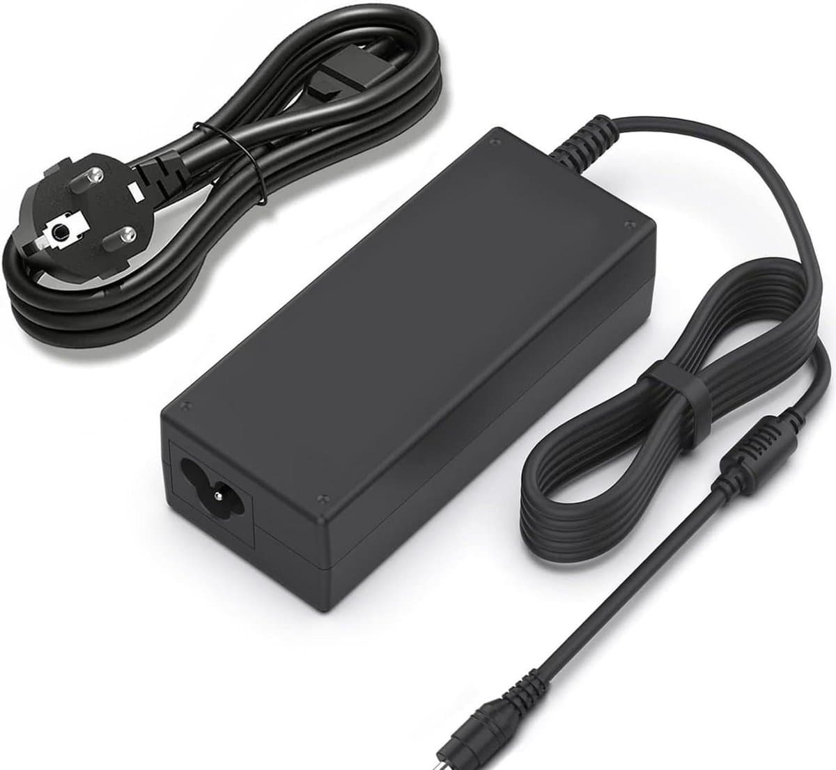 Stroomadapter - Voedingskabel oplader - Externe harde schijf - Universele ingang - 12VDC - Zwart — afbeelding 1