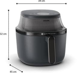 Philips 3000 Series Airfryer - NA340/00 - Kijkvenster - RapidAir Plus - 7.2L - Tot 6 Personen - Zwart — thumbnail 5