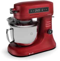 Klarstein Keukenmachine Chiara 1600W – 5L rvs-kom, 12 Geschwindigkeiten, LCD Touch Display, ≤72 dB, vaatwasmachinebestendig Patisserie Set, Aluminium gegoten behuizing, rood - Keukenmachine - 12 Snelheden - voor Keuken - LED RVS-Kom Garde — thumbnail 1
