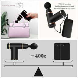 Massage Gun - Fascia Gun - Spierherstel - AI Slimme Chip - 8 Versnellingen - Zwart — thumbnail 2