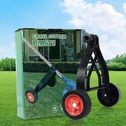 Hulpmaaier Wielen - Trimmer Ondersteuning - Gazon Onderhoud - Antislip Stabiliteit - 34x35x12 cm - Zwart — thumbnail 2