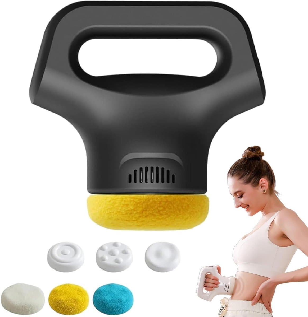Massagepistool - Spierontspanningsapparaat - Spierherstel - 12 snelheden - 580g - Zwart — afbeelding 1