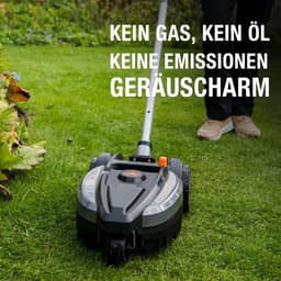 Accu Grasmaaier - Stadsmaaier Mulchmaaier - Klein Gazon Onderhoud - Draaibare Koppeling - 23 cm Snijbreedte - Zilver Zwart — thumbnail 5