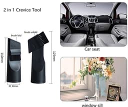Stofzuiger Accessoire Set - 32mm/35mm Adapter Mondstuk - Veelzijdige Reiniging - Voor Auto en Huis - Dierenhaarverwijdering - Voor Huisdiereigenaren - Draagbaar - 5 stuks — thumbnail 3