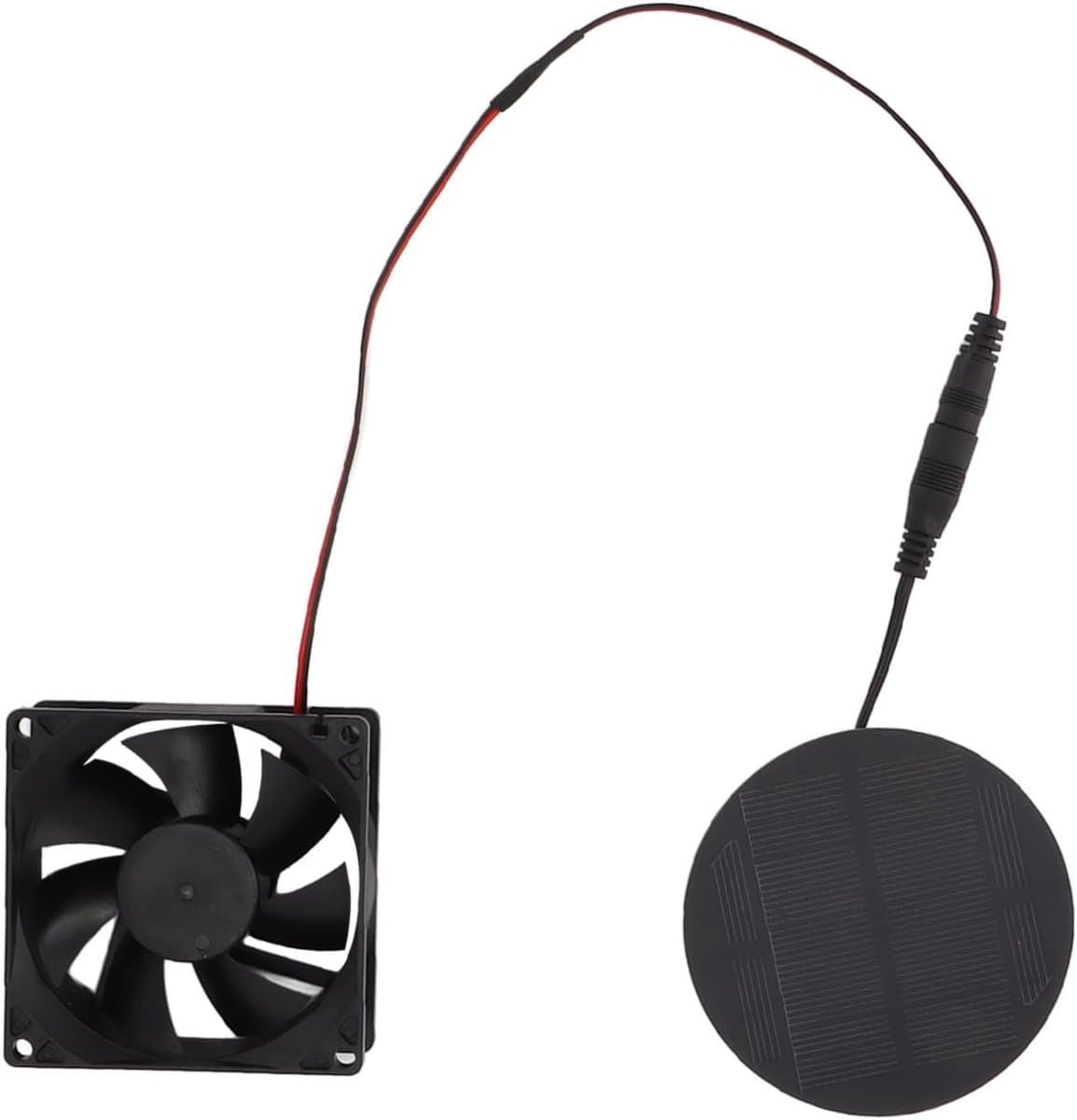 Zonne Afzuigventilator, Energiezuinig, Laag Geluid, Ventilatie & Koeling — afbeelding 1