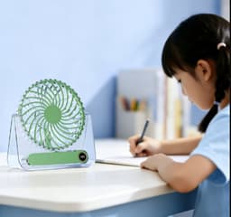 Ventilatoren-Turbo Tafelventilator -1 99 Snelheden - Wandventilator en Bureauventilator 2-in-1 - Digitaal Display - Ultra Stil 28dB - Veilig voor Kinderen en Huisdieren - Opvouwbaar - Paars — thumbnail 4