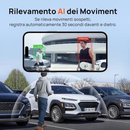 Auto Camera - Rijrecorder Dual - Veilige Rit - 360 Graden Opname - 4K Resolutie - Zwart — thumbnail 2