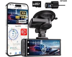 4K Dash Cam - Auto Camera - Veilige Ritten - Touchscreen Bediening - 3.18 Inch Scherm - Zwart