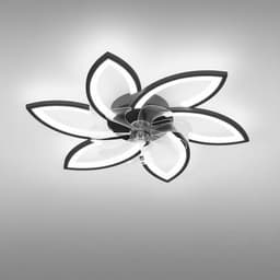 Plafondventilator met verlichting en afstandsbediening, 66W LED, 4600 lumen, dimbaar, 6 snelheden, 78 cm- Wit. — thumbnail 4