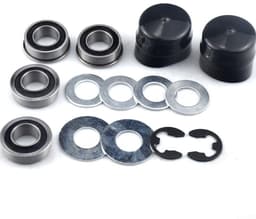 Dailygoods- Voorwielring - Dragende Omzettingsuitrusting - Conversiekit - Compatibel met Craftsman/Poulan/Husqvarna/Jonsered - Metaal/Rubber - Inhoud: 1 set - Wielbus — thumbnail 2