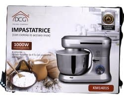 Keukenmachine - Mixer Standmixer - Bakken en Koken - 6 Snelheden - 4 Liter - Zilver