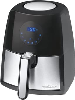 Hete Lucht Friteuse - Gezonde Frituur - Vetarm Koken - 7 Programma's - 2.5 Liter - Zwart RVS — thumbnail 1