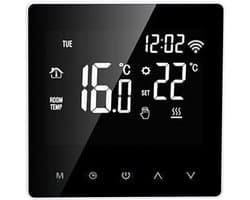 Slimme Wifi Thermostaat voor Elektrische en Watergestookte Vloerverwarming - LCD Touchscreen