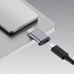 Golden crown - Adapters USB C naar Micro USB - Gegevensoverdracht - Klein en draagbaar - Externe Harde Schijf - Geschikt voor tablet en laptop — thumbnail 4