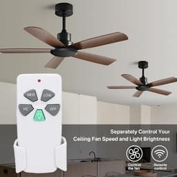 Ventilator Afstandsbediening - Plafond Ventilator - Bediening Op Afstand - Met Lichtdimmer Functie - 3039 MHz - Wit — thumbnail 3