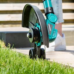 Grasmaaier Trimmer Set - Gazononderhoud Set - Tuin Onderhouden - Borstelloze Motor - 32 cm Snijbreedte - Groen — thumbnail 2