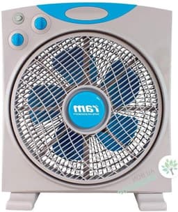 Platte ventilator - Vierkante ventilator - Ruimte koelen - Energiezuinig - 30 cm - Zilver — thumbnail 1