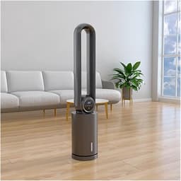 Staande ventilator - Bladloze koeler - Zomerse verkoeling - Stil ontwerp - 115 cm hoog - Wit — thumbnail 3