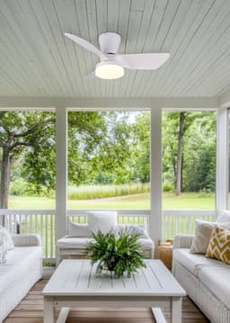 REALITY RANDERS - Ventilator - Wit mat - incl. 1x SMD 20 W - Afstandsbediening - Geintegreerde dimmer - Traploos instelbare lichtkleur - Dimbaar met schakelaar - Niet externe dimbaar - Geheugenfunctie - Zomer- en wintermodus - 6 snelheidsniveaus — thumbnail 2