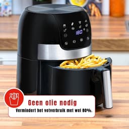 RVV® Heteluchtoven - Oven - Airfryer Oven - 23 Liter- 1200 Watt - Zilver - 28cm x 33cm x 36cm — thumbnail 5