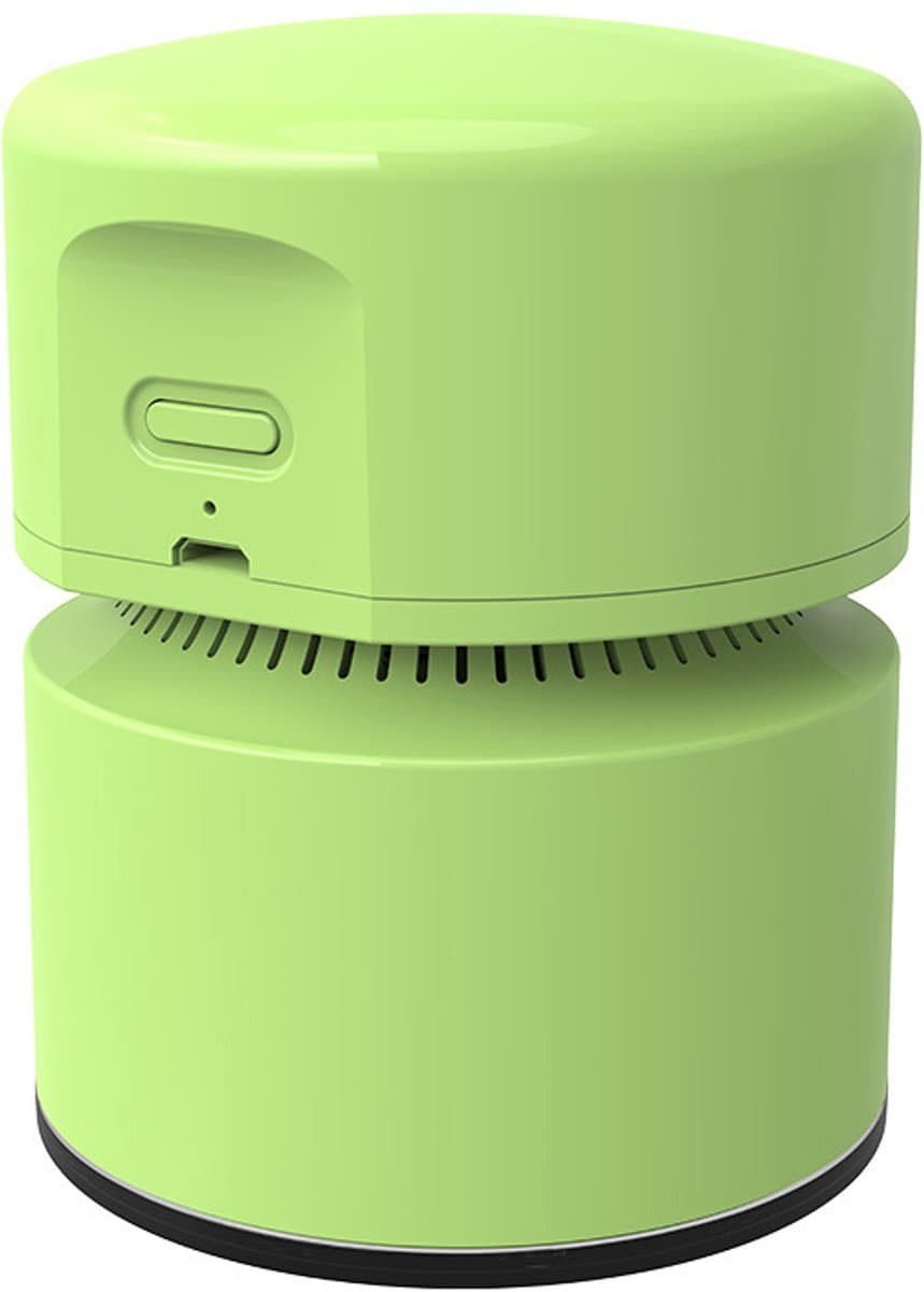Bureau-stofzuiger — Mini-bureauzuiger — USB-oplaadbaar — Bureau-stofverwijderaar — 360° draaibaar ontwerp — Ideaal voor scholen, kantoren en thuis — Groen — afbeelding 1